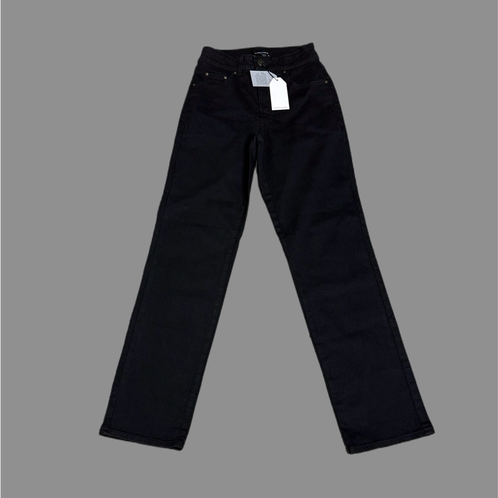 NWT Universal Standard Women’s Stretch High Rise Straight Leg Jeans Black Sz 00